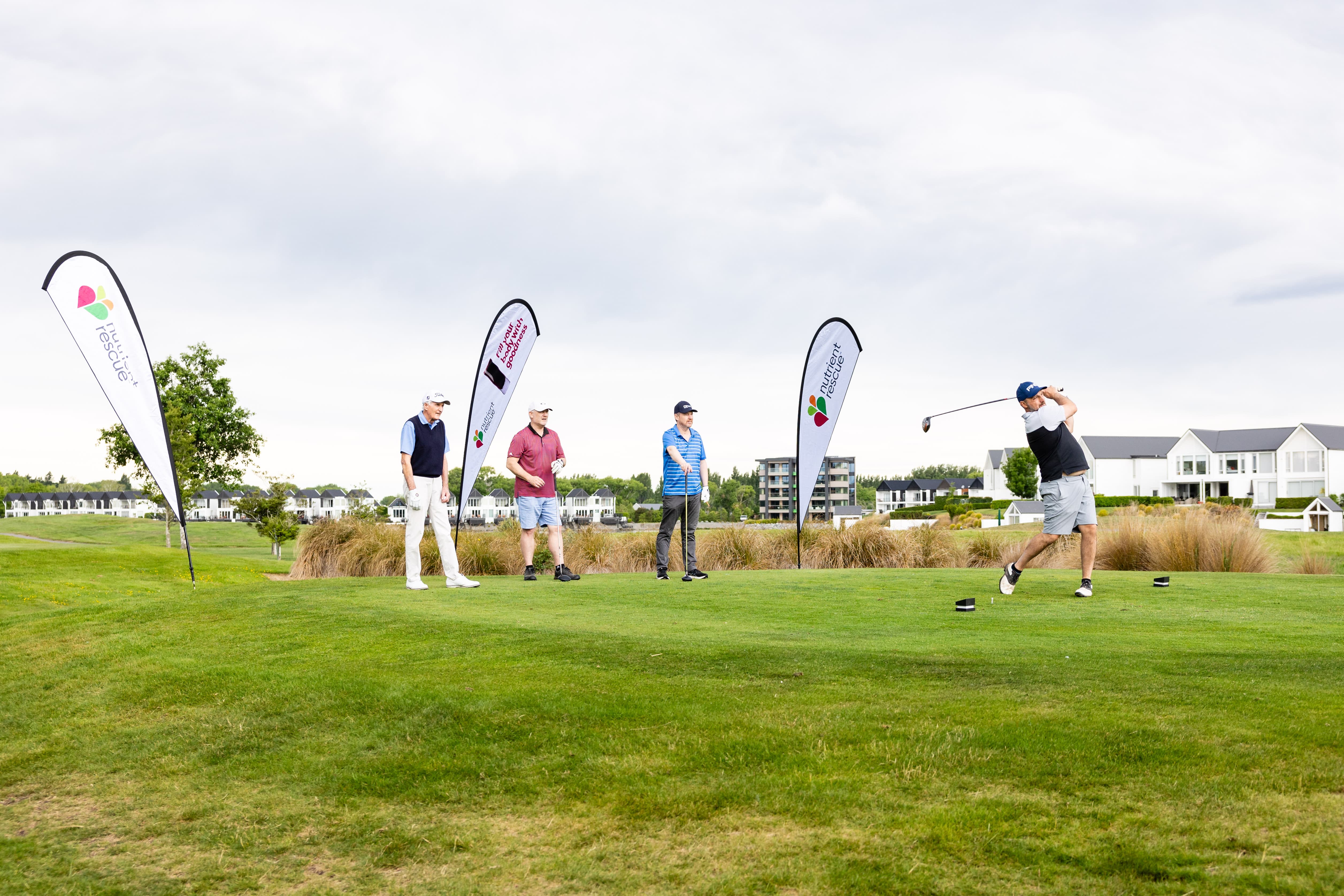 Braintree golfing event tee shot