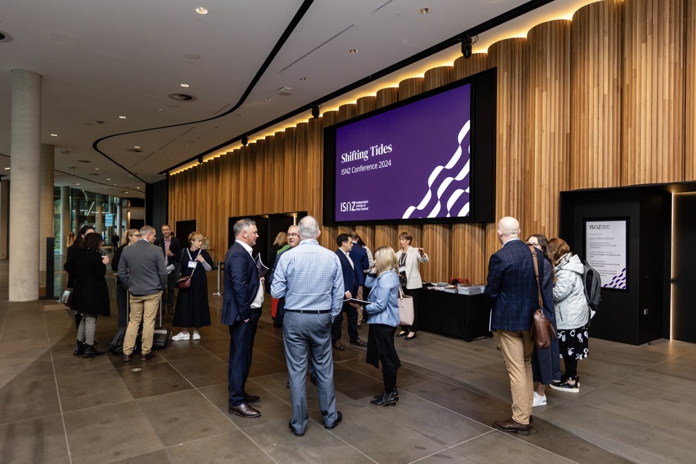 ISNZ conference registration area